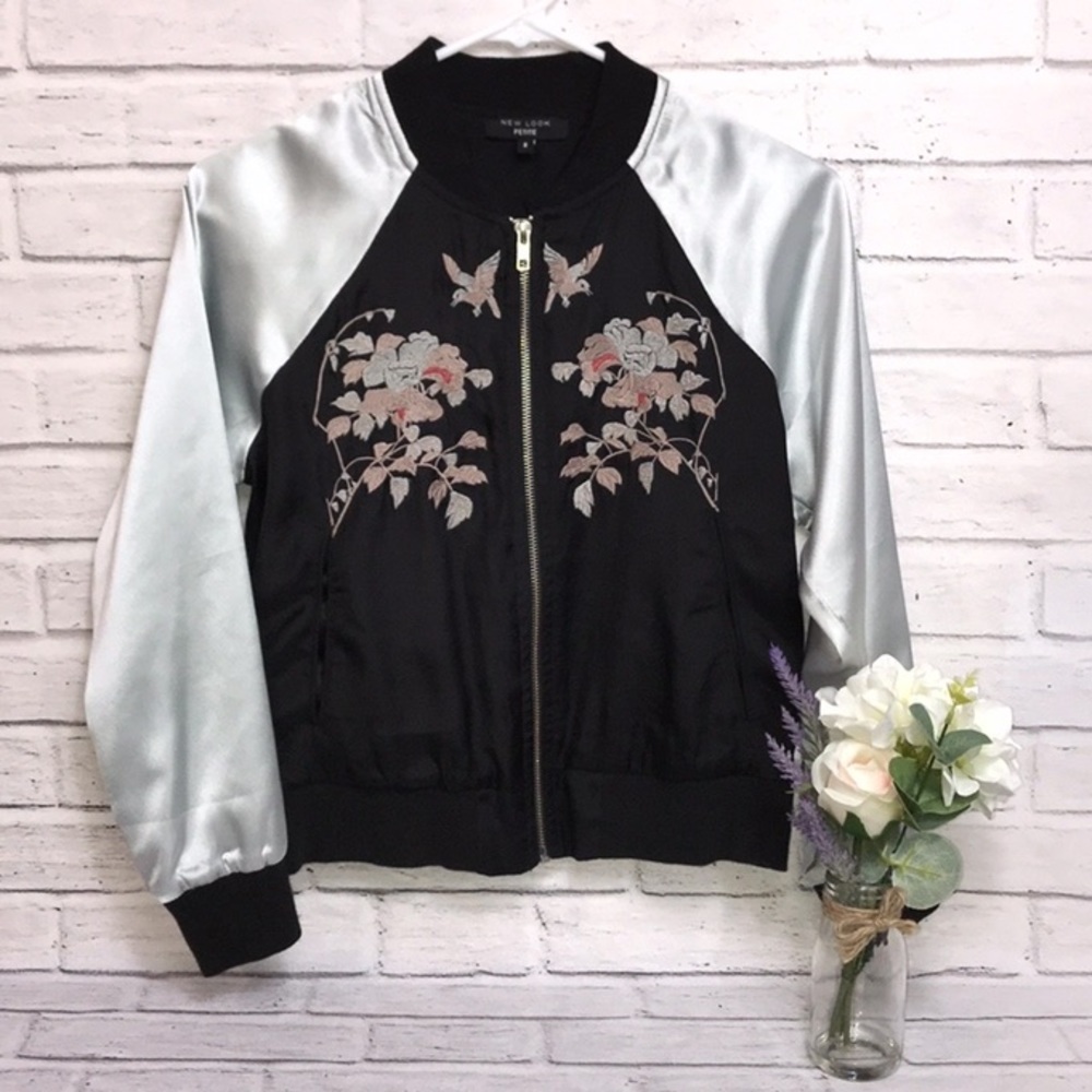 Embroidered Satin Jacket